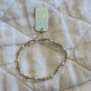 Sincerity Gold and Pearl Bracelet by eNewton